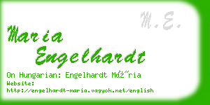 maria engelhardt business card